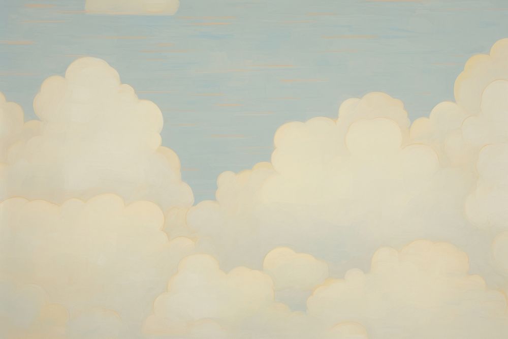 Cloud wallpaper painting outdoors nature. AI generated Image by rawpixel.