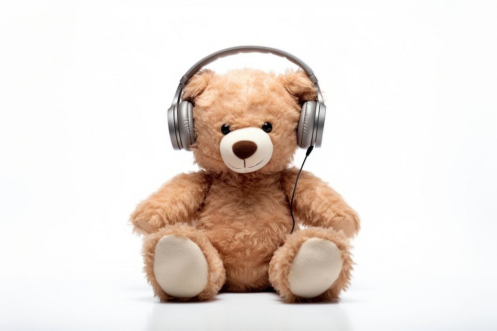 Teddy Bear headphones headset plush.