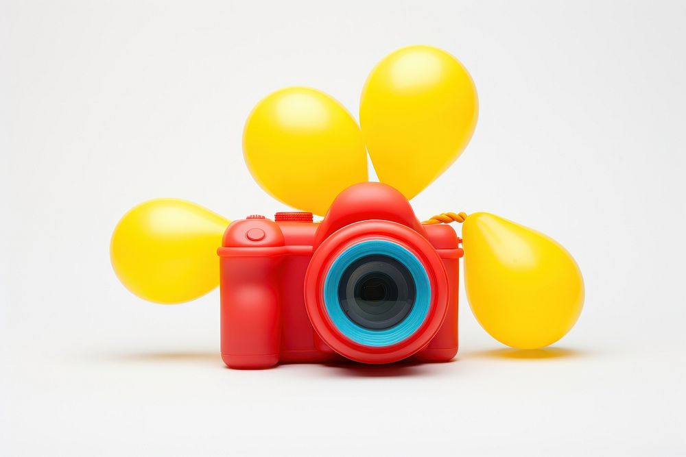 Camera balloon photo toy.