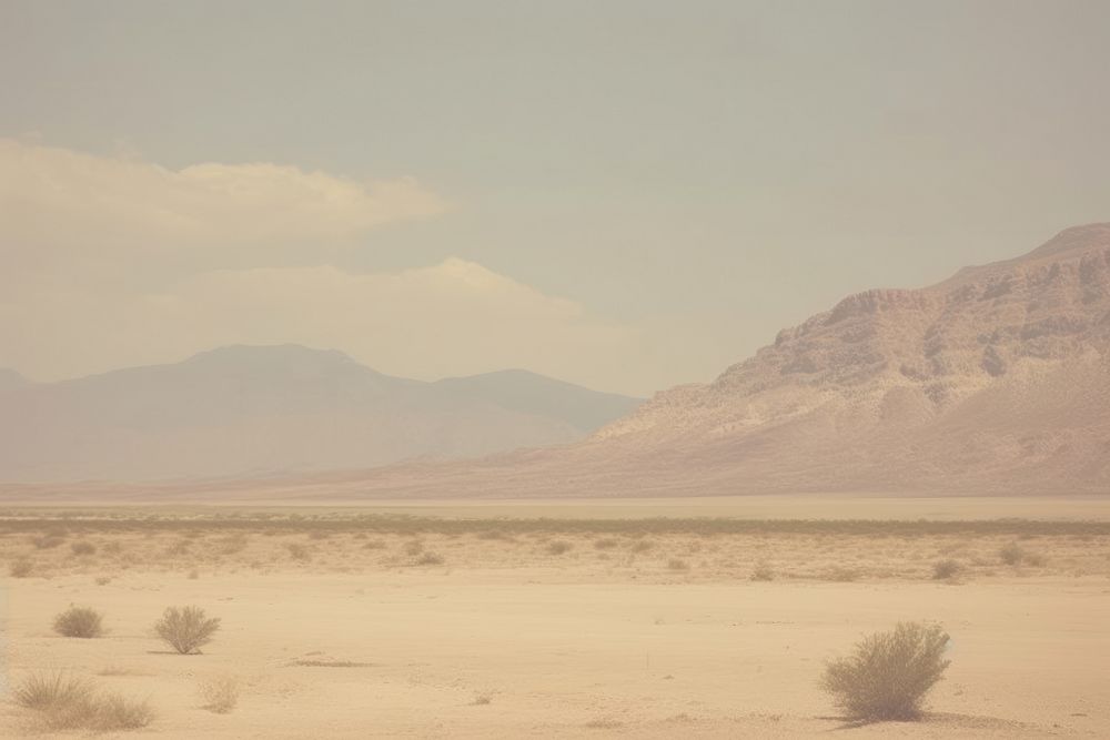 Desert landscape outdoors nature ground.