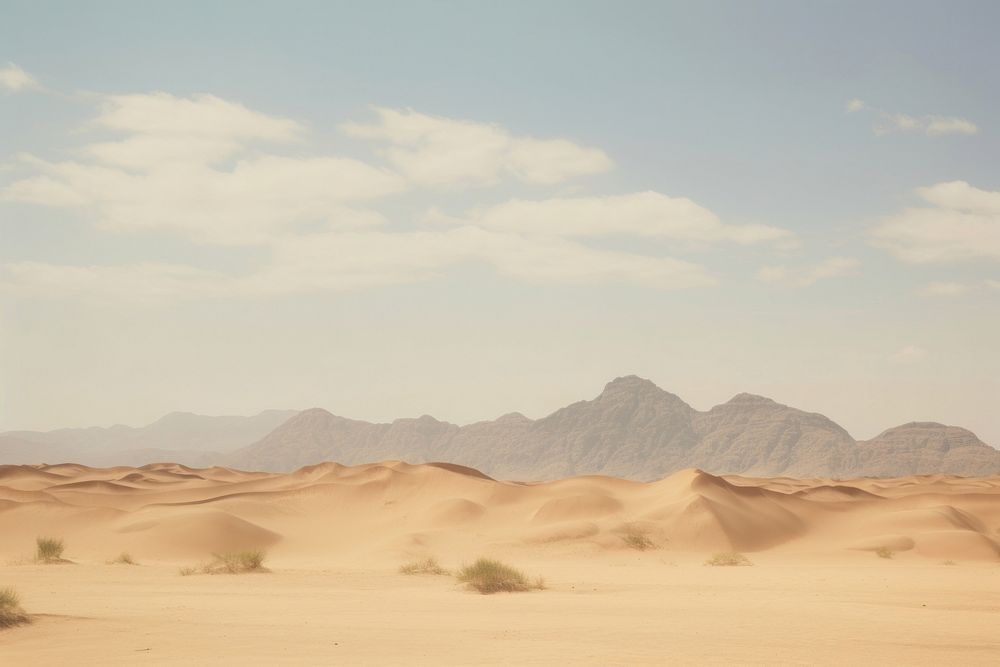 Desert landscape outdoors nature ground.
