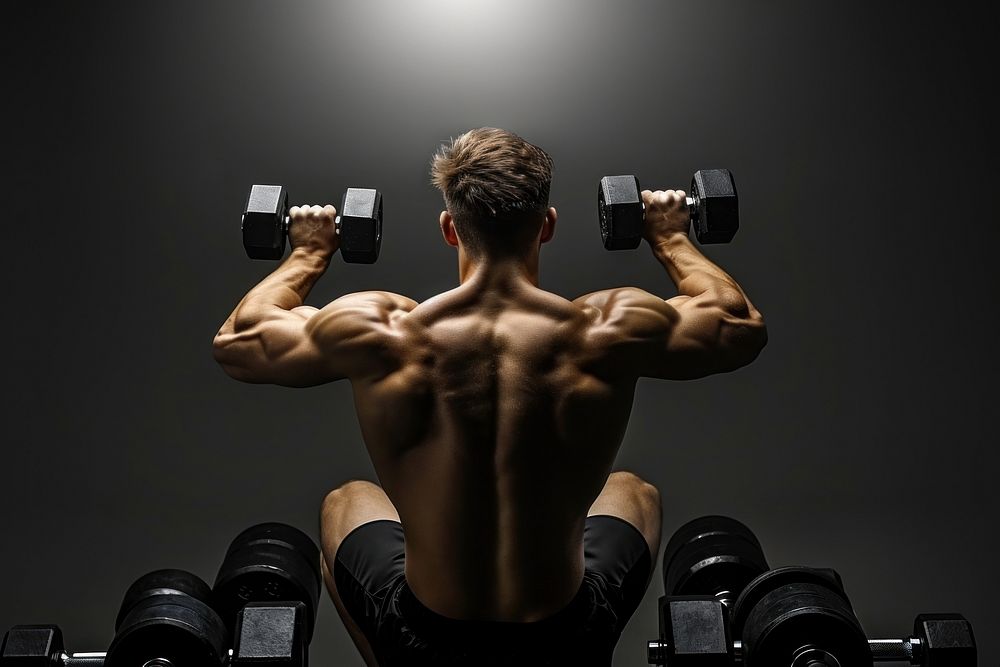 Guy fitness sports adult. AI generated Image by rawpixel.