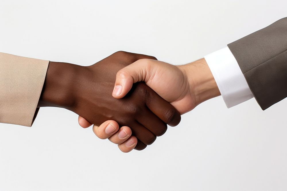 Hand handshake agreement greeting.