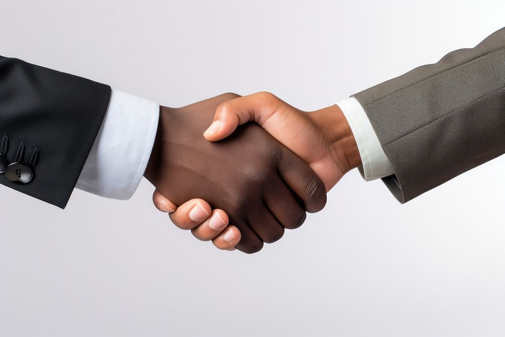 Hand handshake agreement greeting.