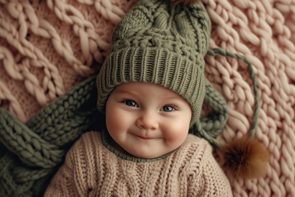 Happy baby sweater relaxation innocence.