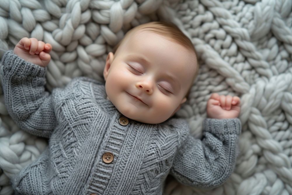 Happy baby sleeping sweater comfortable beginnings.