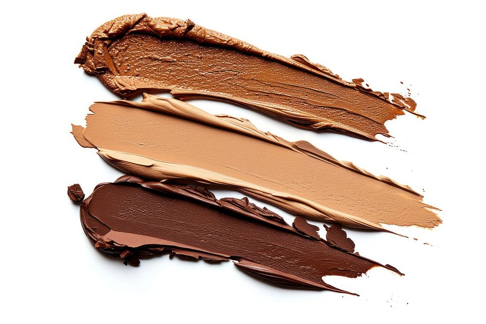 Brown white background cosmetics chocolate.