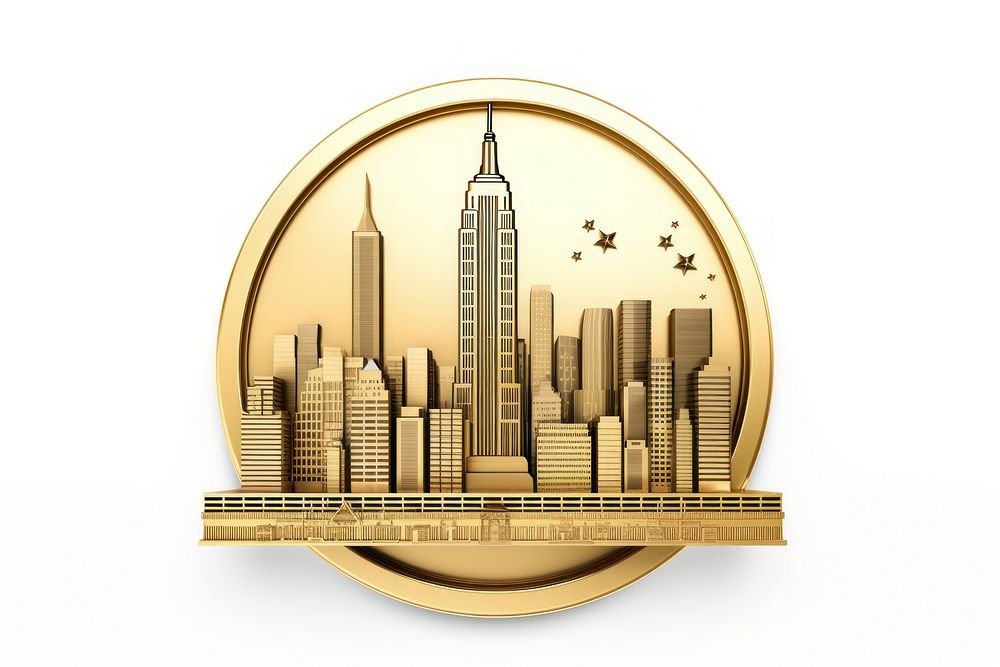 New York symbol money gold city.