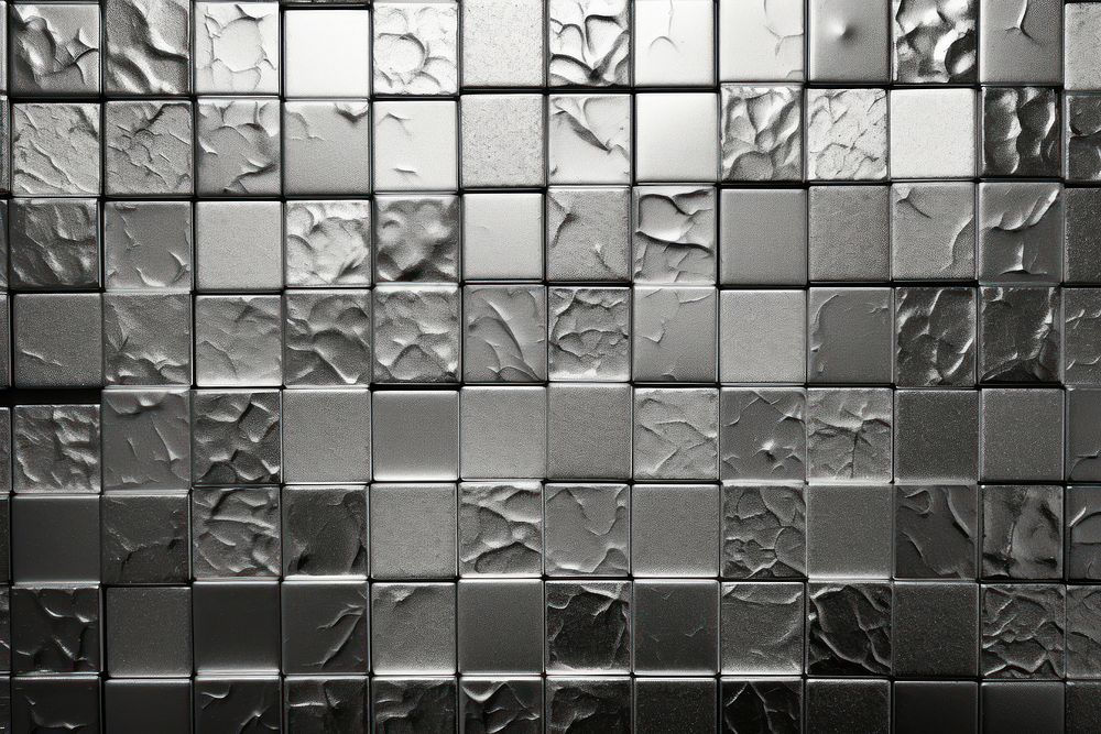  Silver texture backgrounds tile wall. AI generated Image by rawpixel.