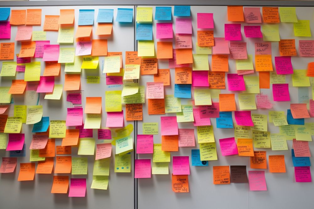 Sticky notes paper text art. AI generated Image by rawpixel.