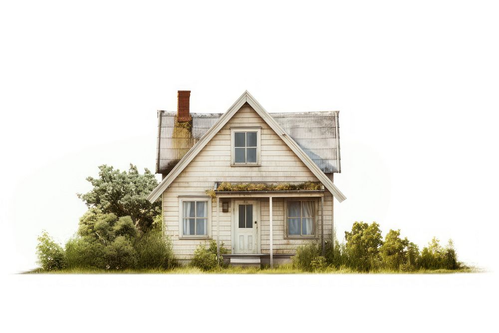 A countryside house architecture building cottage. AI generated Image by rawpixel.