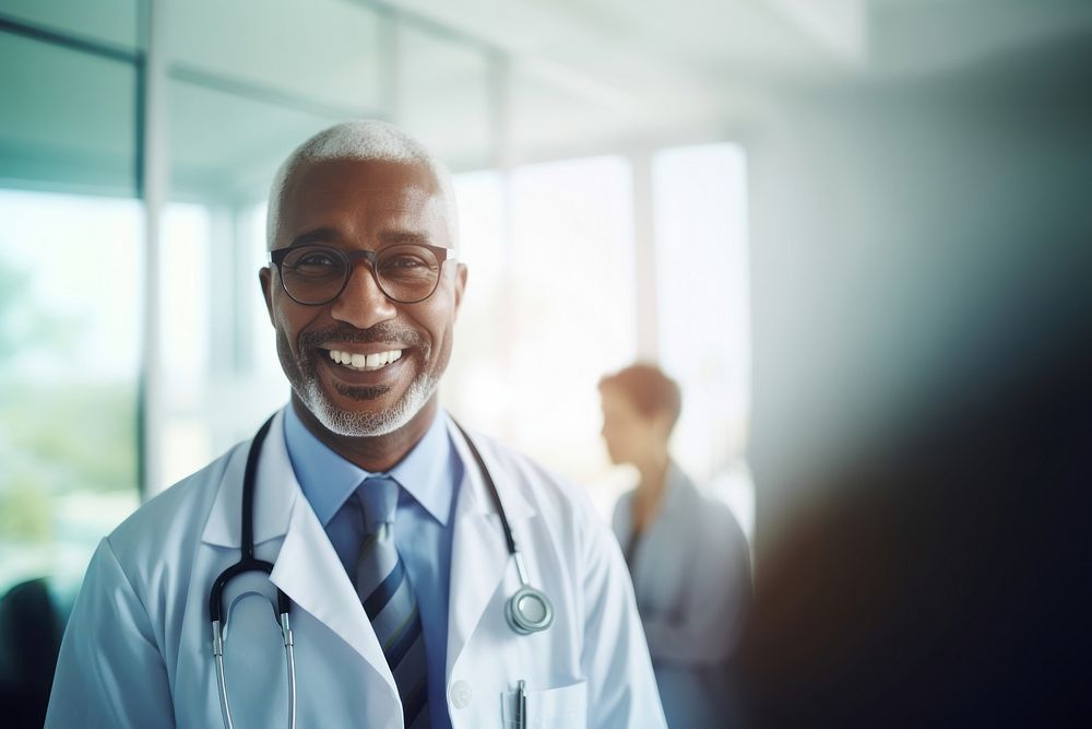 A doctor in hospital adult tie stethoscope. AI generated Image by rawpixel.