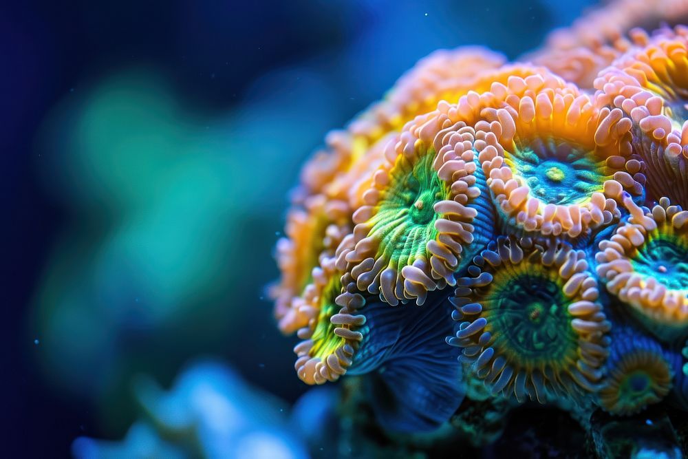 Random real amazing coral deep sea underwater outdoors animal.