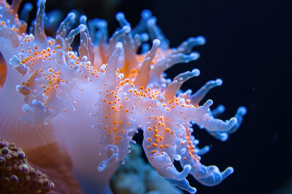 Random real amazing coral deep sea underwater animal nature.