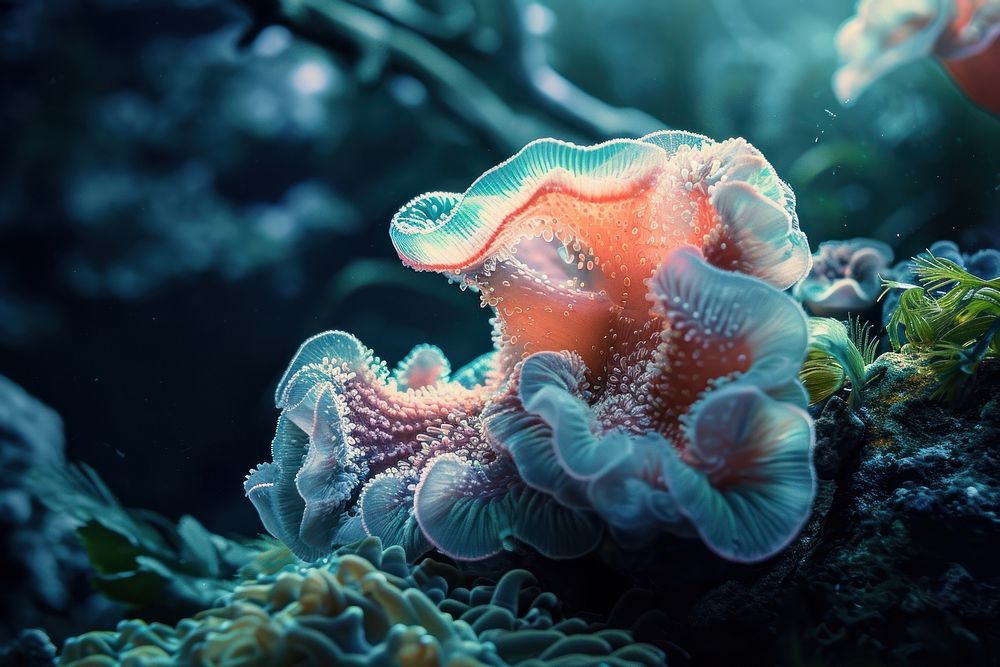 Random real amazing coral underwater outdoors animal.