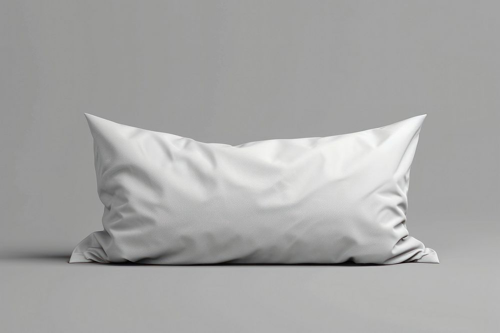 An empty white pillow cushion simplicity monochrome.
