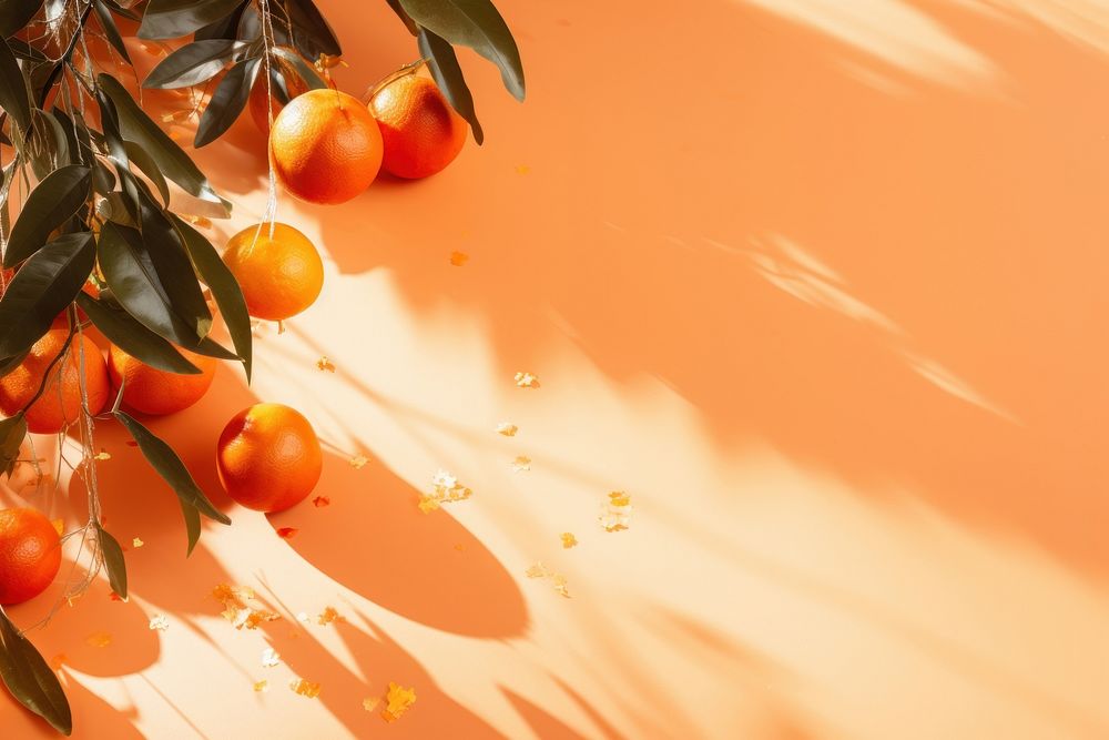 New year background backgrounds orange plant. AI generated Image by rawpixel.