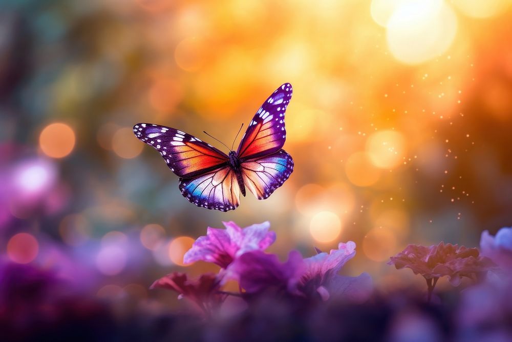 Buttlefly butterfly outdoors nature. AI generated Image by rawpixel.