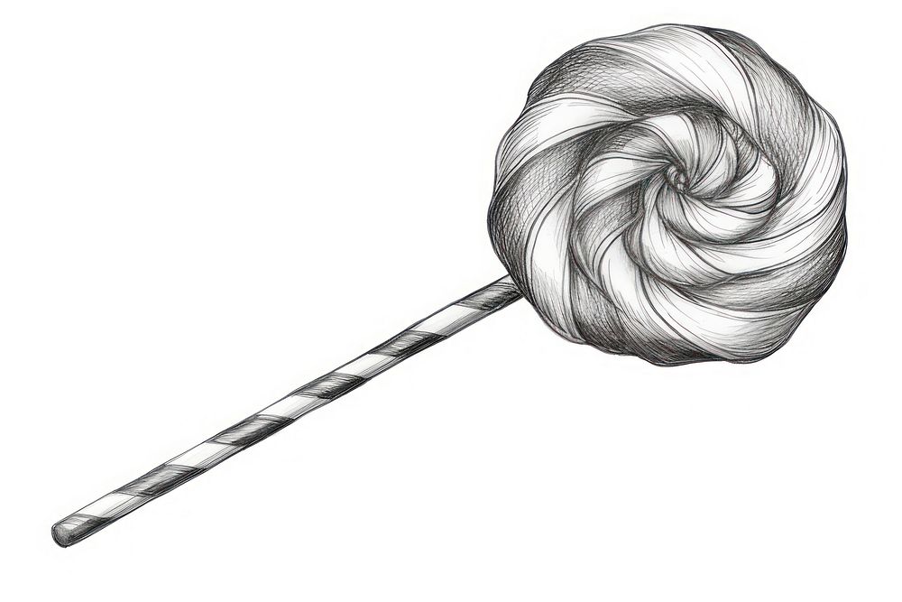  Candy lollipop drawing sketch. AI generated Image by rawpixel.