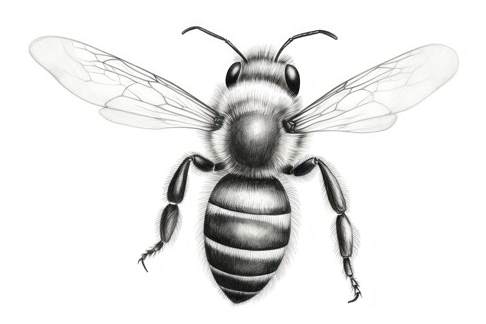  Bee drawing insect animal. 