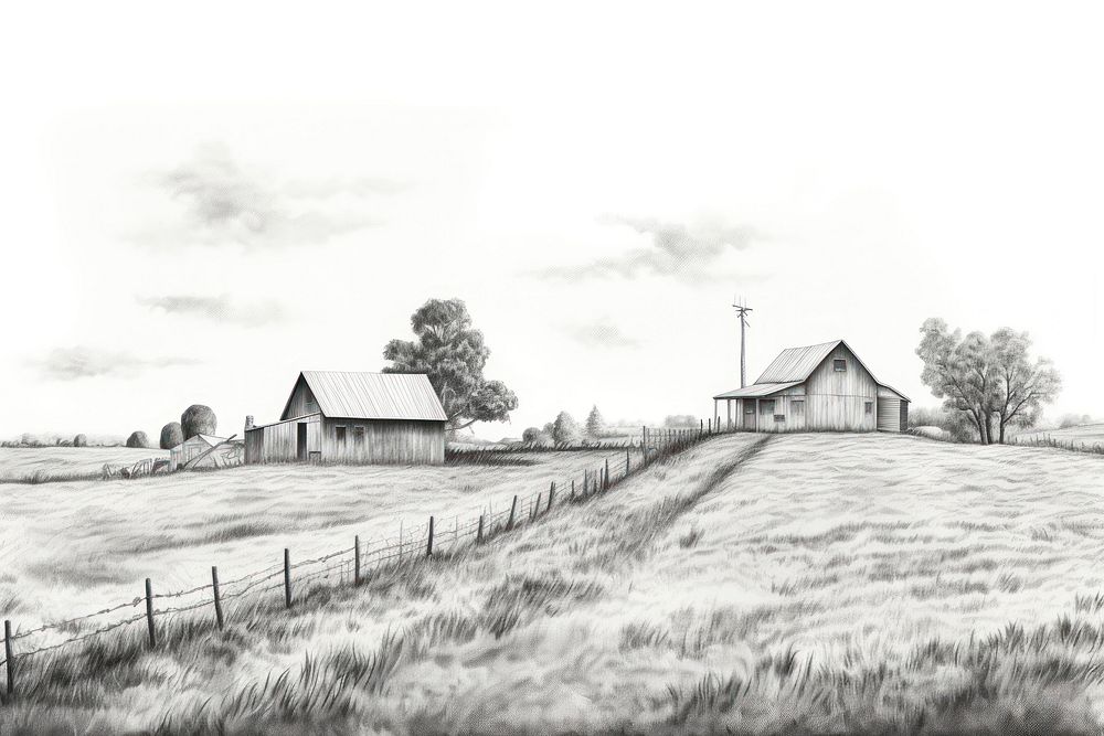  Farm architecture building outdoors. AI generated Image by rawpixel.