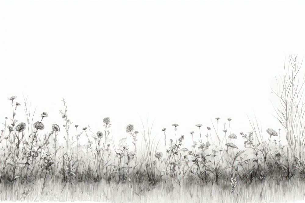  Meadow outdoors drawing nature. 