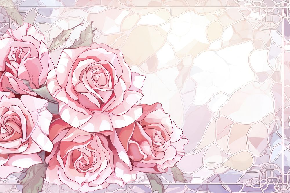 Rose frame background backgrounds pattern flower.