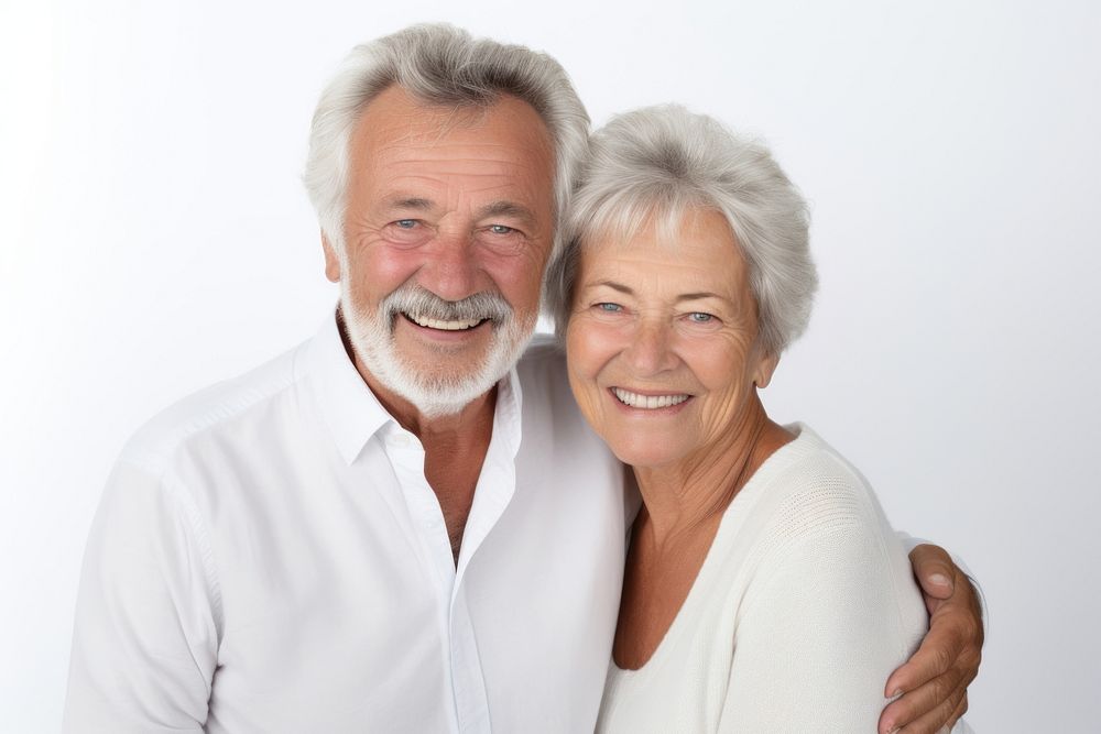 Couple portrait smile laughing. AI generated Image by rawpixel.