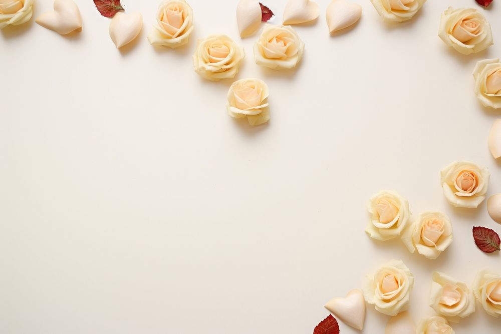 PNG Frame hearts and roses backgrounds flower petal. AI generated Image by rawpixel.