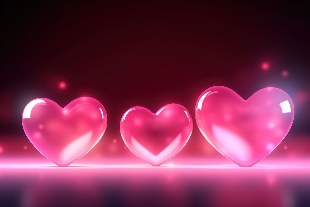 PNG Light heart pink neon. 
