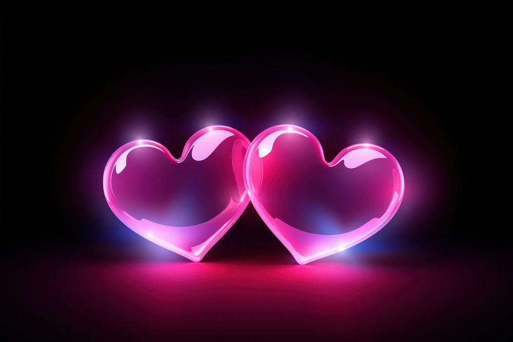PNG Abstract light heart night. 
