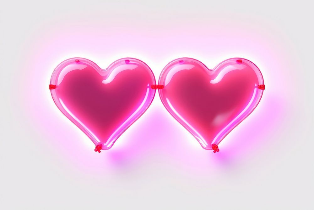PNG Heart light pink neon. AI generated Image by rawpixel.
