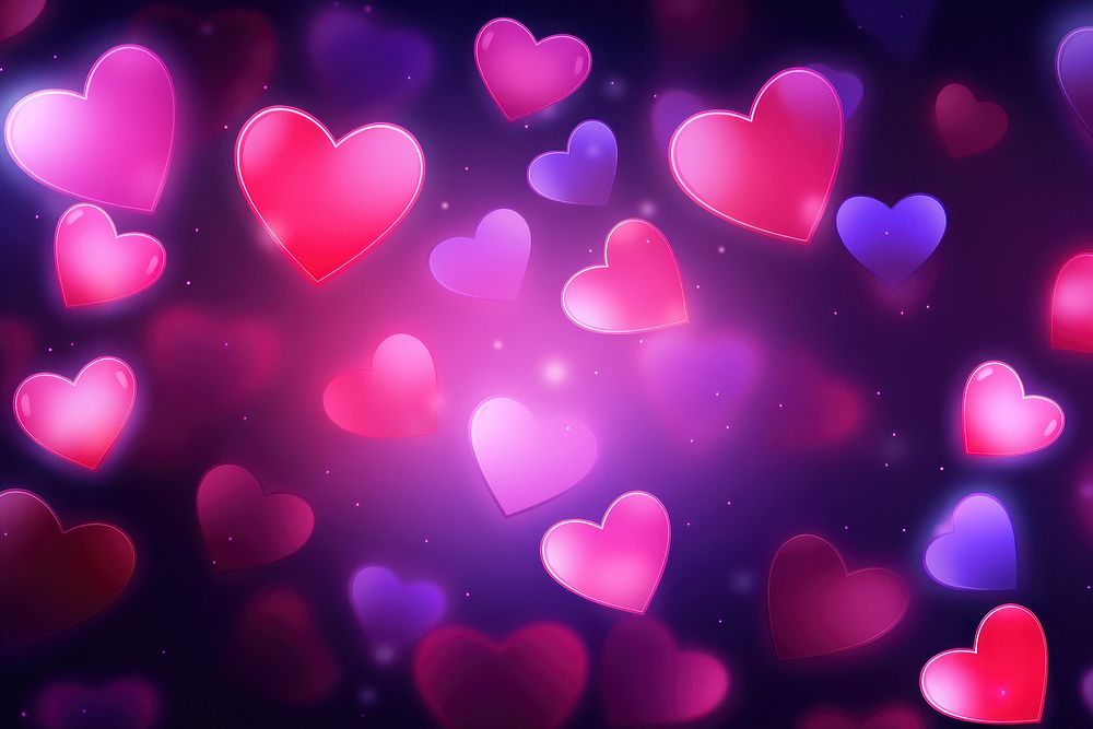 PNG Pastel neon hearts copyscape | Premium Photo Illustration - rawpixel