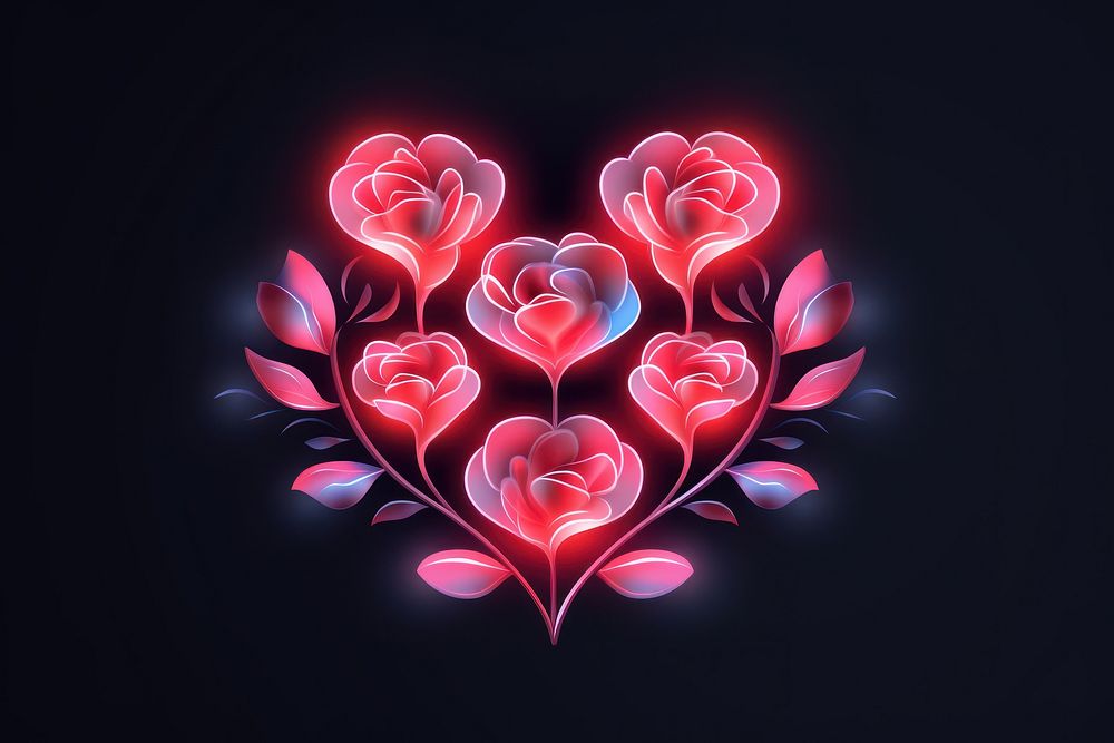 PNG Pattern light heart pink. AI generated Image by rawpixel.