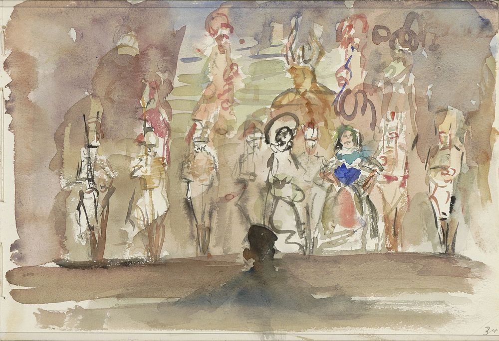 Theatervoorstelling (1875 - 1934) by Isaac Israels