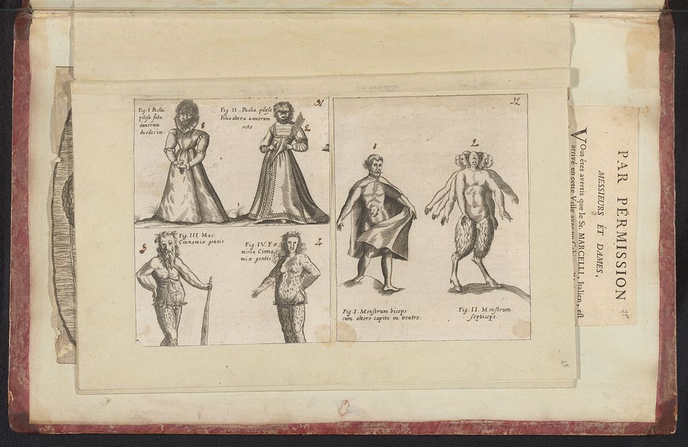 Wonderlijke menselijke figuren (1665 - 1667) by anonymous