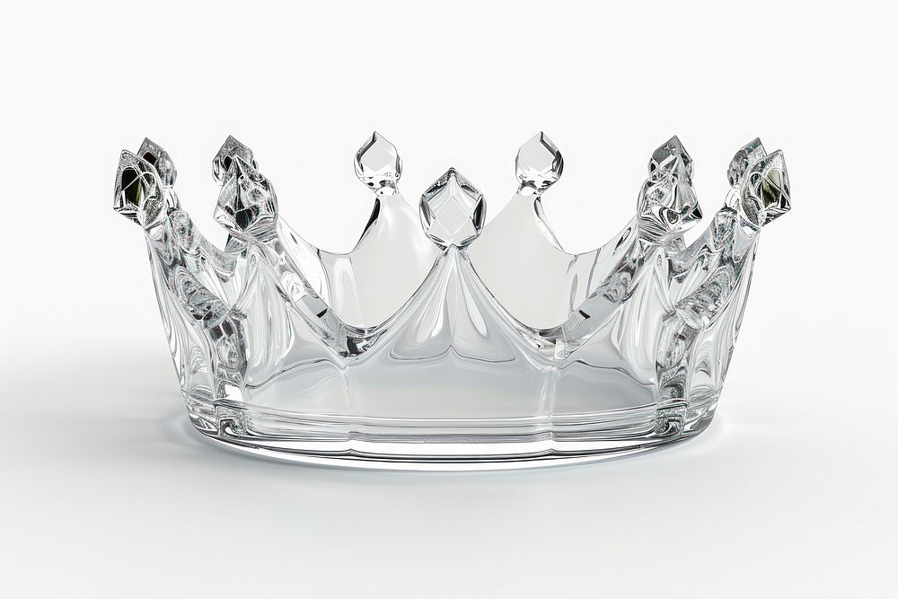 Crown simple shape white background accessories accessory.