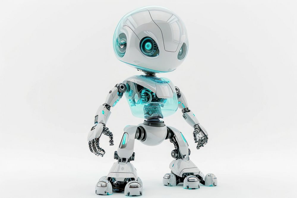 Robot representation futuristic technology.