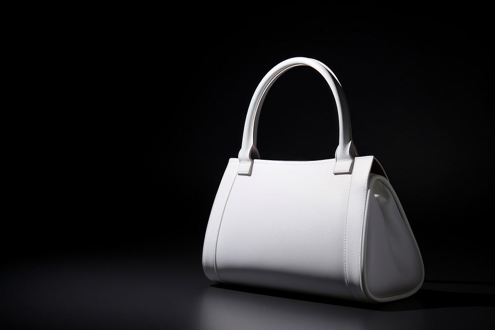 Hand bag handbag purse white.