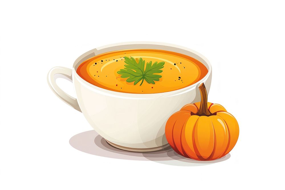 Pumpkin soup vegetable drink plant.