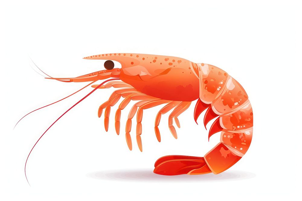 Prawn lobster seafood animal.