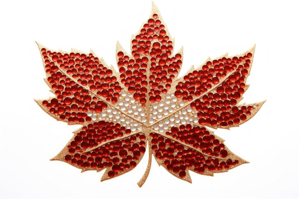 Maple leaves jewelry brooch plant.