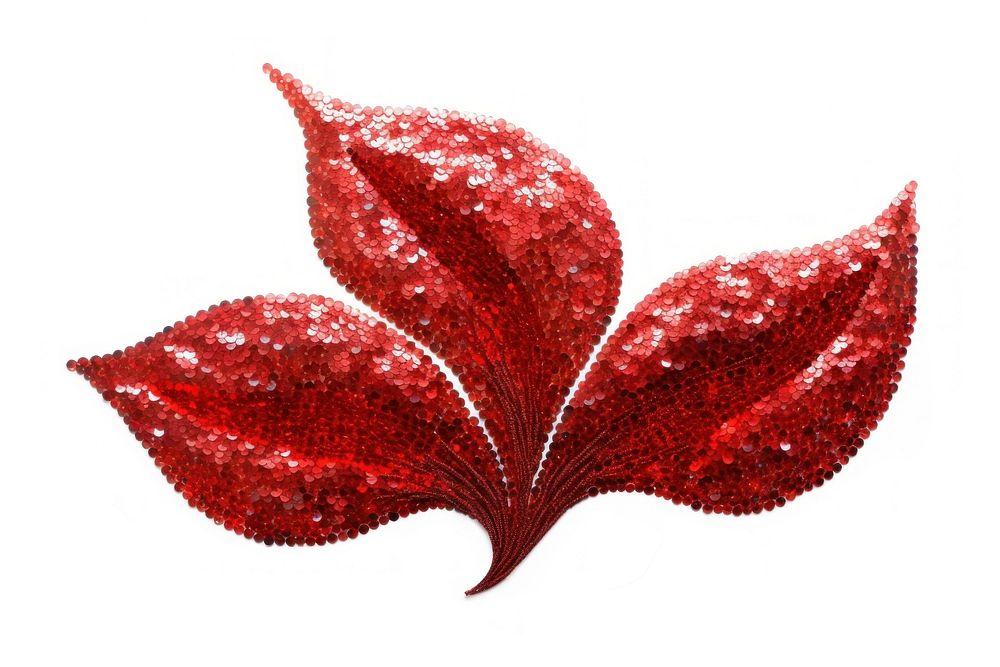 Red lily flower glitter plant petal.