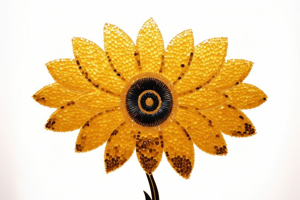 Sunflower plant inflorescence accessories.