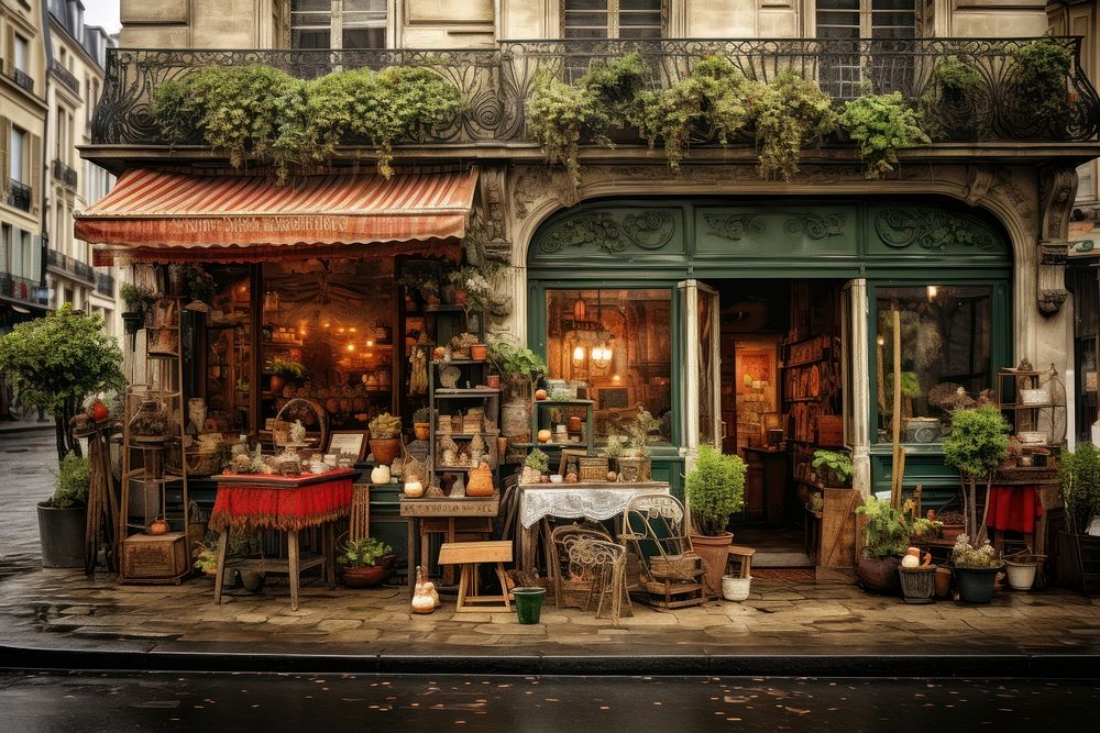 Local business Paris restaurant street | Premium Photo - rawpixel