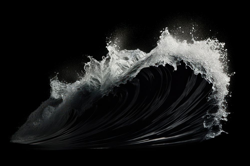Wave effect nature ocean black.