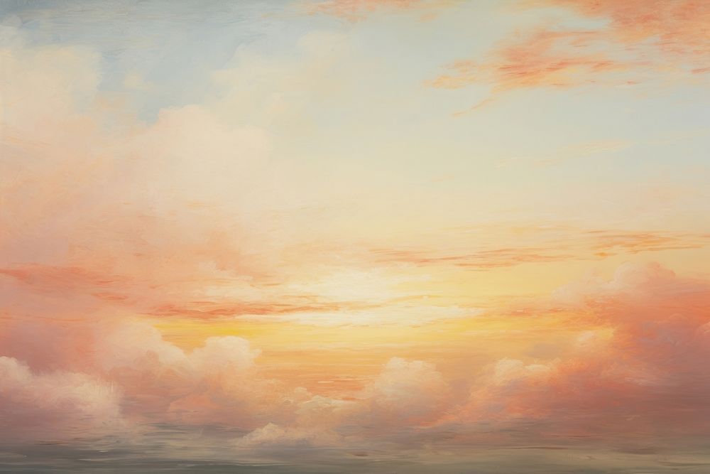 Sunset sky painting backgrounds outdoors.