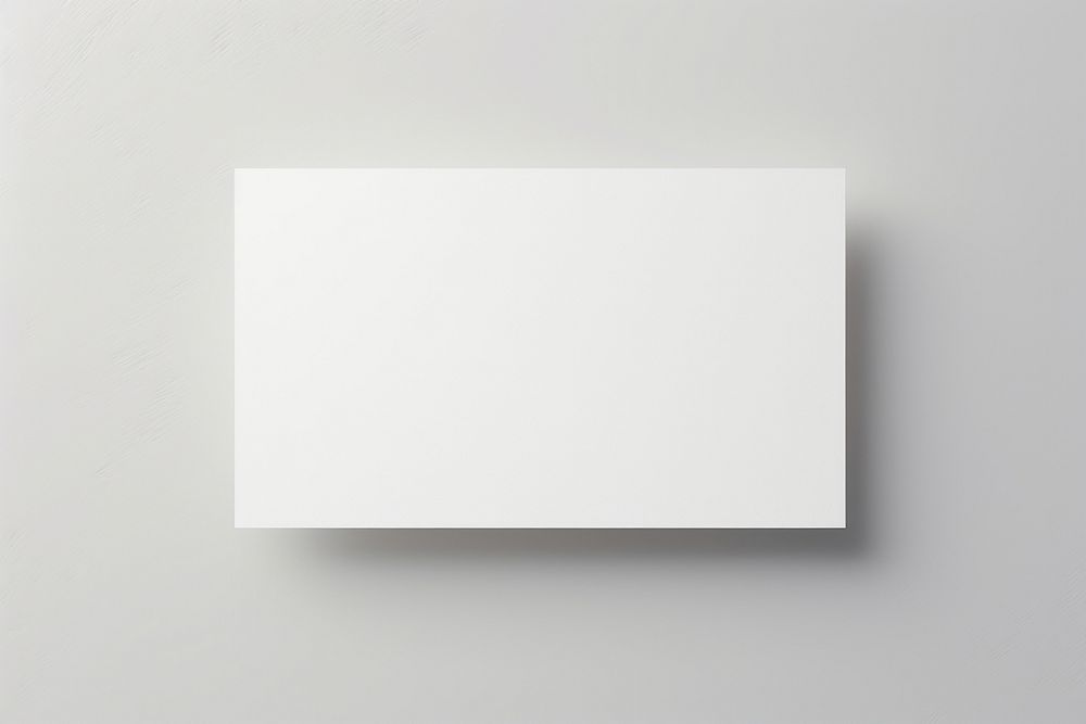 Business card  white paper gray.