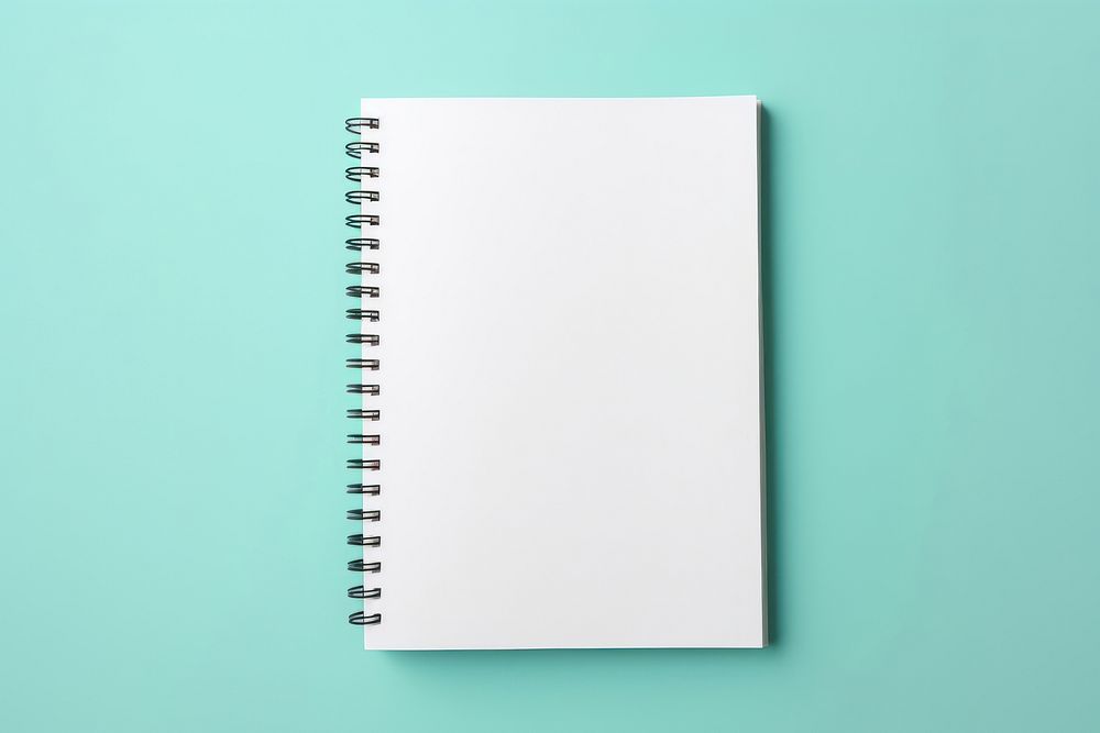 Notepad  white diary page.