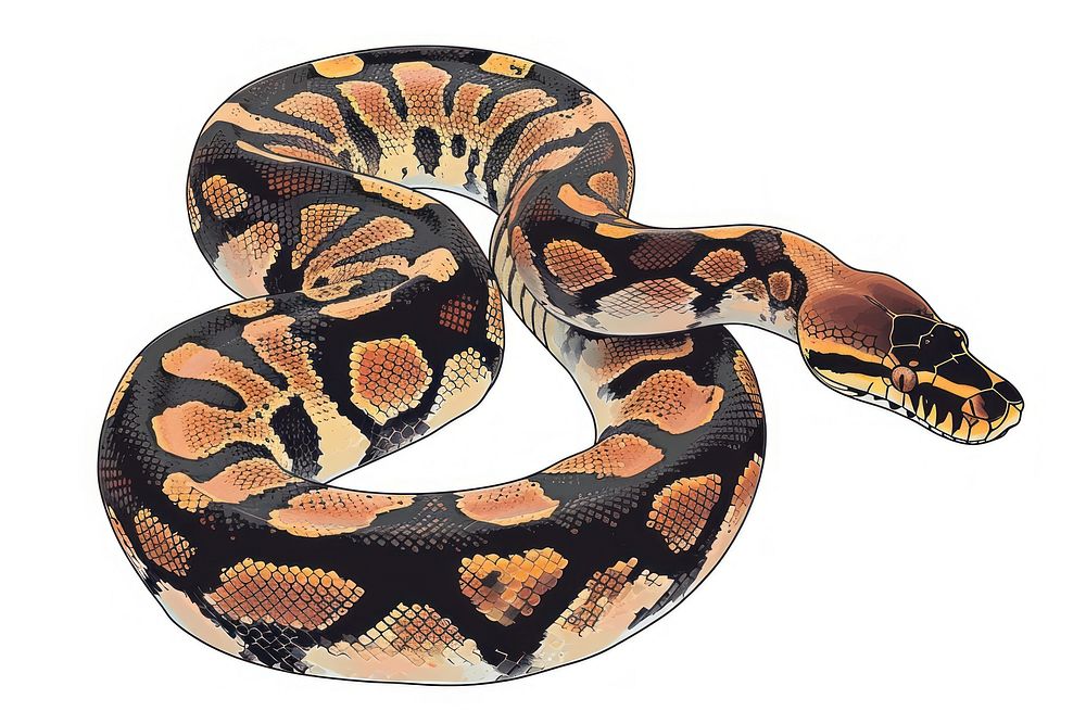 Python reptile animal snake.